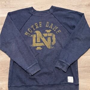 SOLD Women’s Retro Brand Notre Dame Navy Blue Sweater